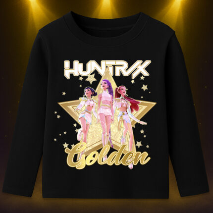 6134kb Детска блуза K-Pop Demon Hunters Huntrix Golden