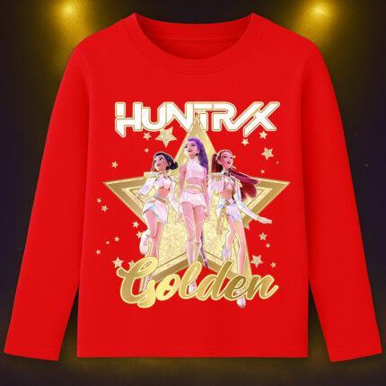 6134kb Детска блуза K-Pop Demon Hunters Huntrix Golden