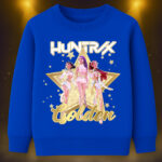 6134kv Детска ватирана блуза K-Pop Demon Hunters Huntrix Golden