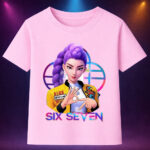 6136k Детска тениска K-Pop Demon Hunters Rumi Six Seven