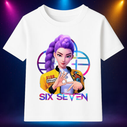 6136k Детска тениска K-Pop Demon Hunters Rumi Six Seven