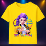 6136k Детска тениска K-Pop Demon Hunters Rumi Six Seven
