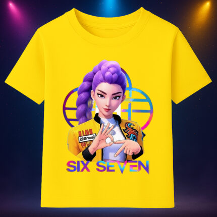 6136k Детска тениска K-Pop Demon Hunters Rumi Six Seven