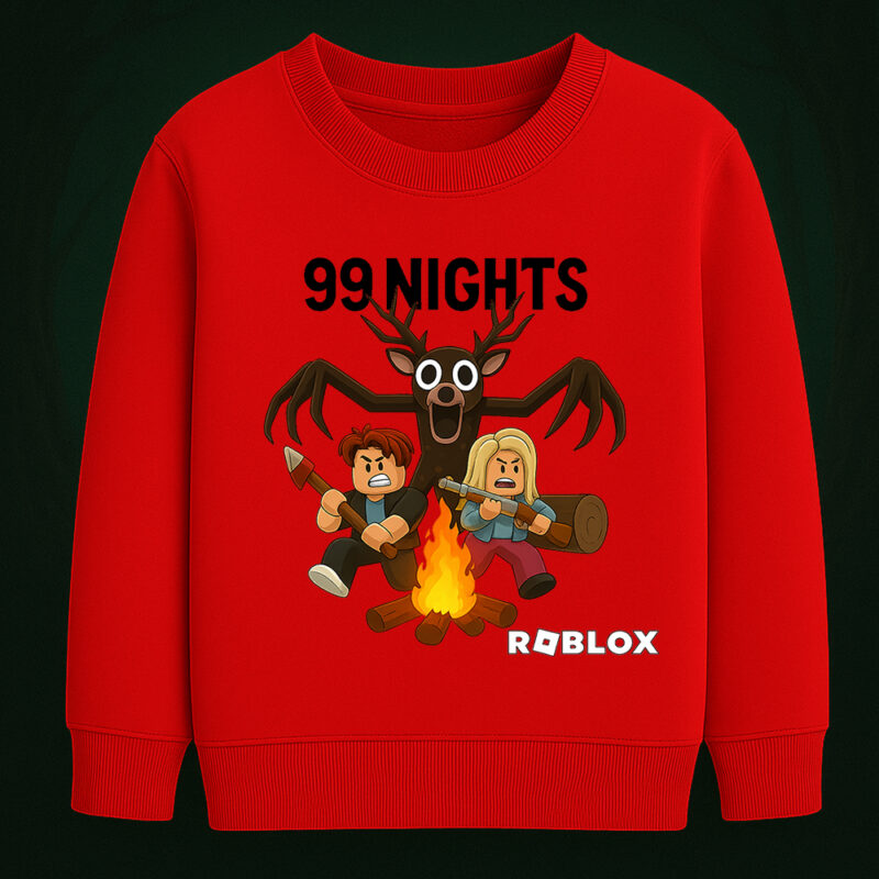 6138kv Детска ватирана блуза Roblox – 99 Nights