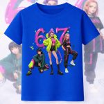 6139k Детска тениска K-Pop Demon Hunters Huntrix Six Seven STR
