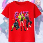 6139k Детска тениска K-Pop Demon Hunters Huntrix Six Seven STR