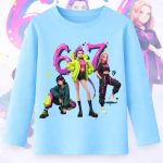6139kb Детска блуза K-Pop Demon Hunters Huntrix Six Seven STR