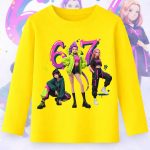 6139kb Детска блуза K-Pop Demon Hunters Huntrix Six Seven STR
