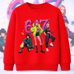 6139kv Детска ватирана блуза K-Pop Demon Hunters Huntrix Six Seven STR