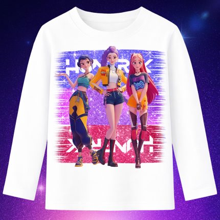 6141kb Детска блуза K-pop Demon Hunters Huntrix Glow