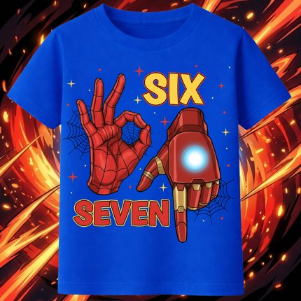 6142k Детска тениска Iron Man Six Seven
