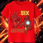 6142k Детска тениска Iron Man Six Seven
