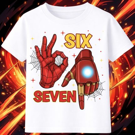 6142k Детска тениска Iron Man Six Seven
