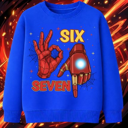 6142kv Детска ватирана блуза Iron Man Six Seven