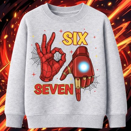6142kv Детска ватирана блуза Iron Man Six Seven