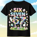 6144k Детска тениска Six Seven Easter