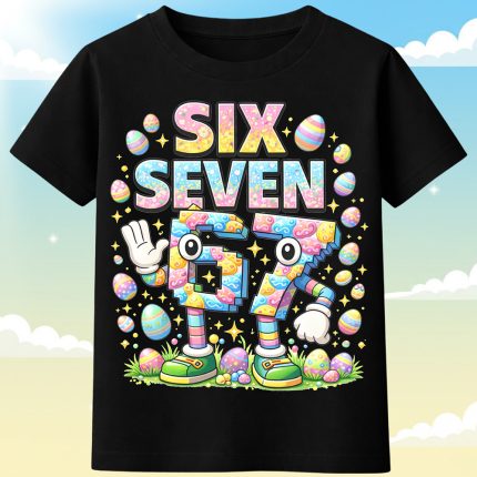 6144k Детска тениска Six Seven Easter