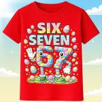 6144k Детска тениска Six Seven Easter