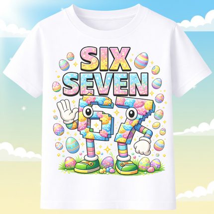 6144k Детска тениска Six Seven Easter