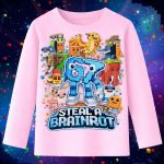 6145kb Детска блуза Six Seven Steal A Brainrot