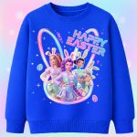 6147kv Детска ватирана блуза K-Pop Happy Easter