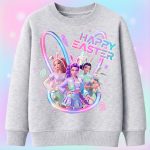 6147kv Детска ватирана блуза K-Pop Happy Easter