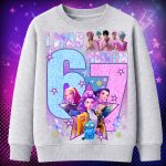 6148kv Детска ватирана блуза 67 K-Pop All Team