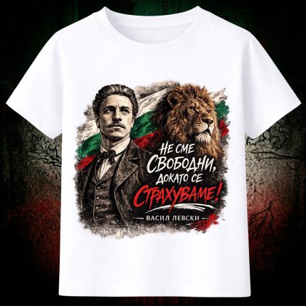 3007 Тениска НЕ СМЕ СВОБОДНИ, ДОКАТО СЕ СТРАХУВАМЕ