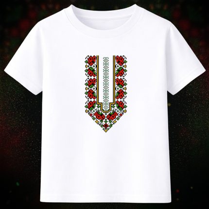 3010 Тениска Българска шевица с рози