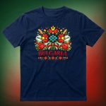3014 Тениска Bulgaria с фолклорни мотиви и рози