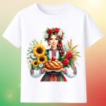 3024 Тениска Българска девойка с великденска пита