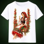 3027 Тениска Българска девойка в носия