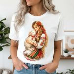3033 Тениска Българска девойка с агънце