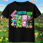 6149k Детска тениска Minecraft Happy Easter