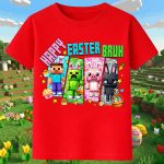 6149k Детска тениска Minecraft Happy Easter