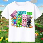 6149k Детска тениска Minecraft Happy Easter