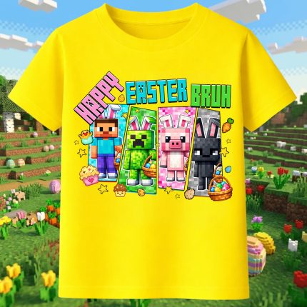 6149k Детска тениска Minecraft Happy Easter