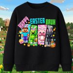 6149kv Детска ватирана блуза Minecraft Happy Easter