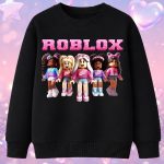 6154kv Детска ватирана блуза Roblox Girls