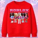 6154kv Детска ватирана блуза Roblox Girls