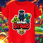 6155k Детска тениска Brawl Stars Battle Heroes