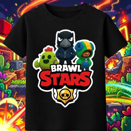 6155k Детска тениска Brawl Stars Battle Heroes