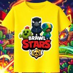 6155k Детска тениска Brawl Stars Battle Heroes