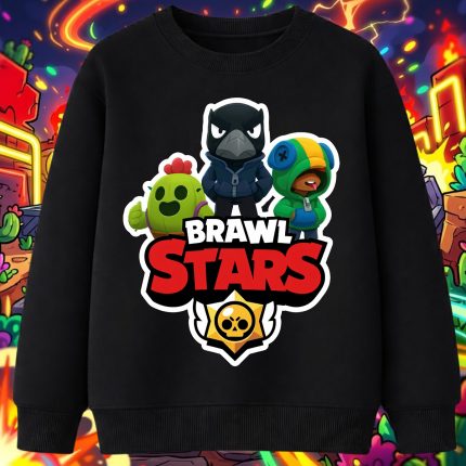 6155kv Детска ватирана блуза Brawl Stars Battle Heroes