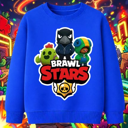 6155kv Детска ватирана блуза Brawl Stars Battle Heroes