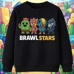 6156kv Детска ватирана блуза Brawl Stars Cartoon
