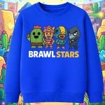 6156kv Детска ватирана блуза Brawl Stars Cartoon