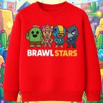 6156kv Детска ватирана блуза Brawl Stars Cartoon