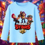 6157kv Детска ватирана блуза Brawl Stars Battle