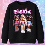 6158kv Детска ватирана блуза Roblox Princess Squad
